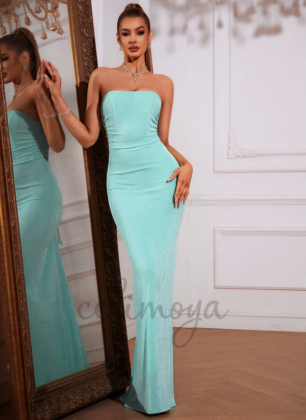 Straight Bodycon Jersey Maxi Dress - 415913