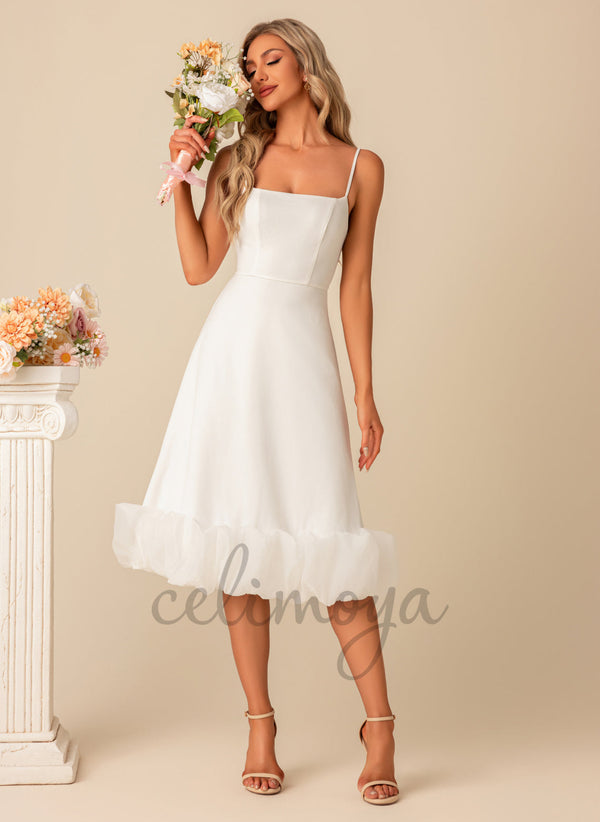 Straight Elegant A-line Polyester Midi Dresses - 300366